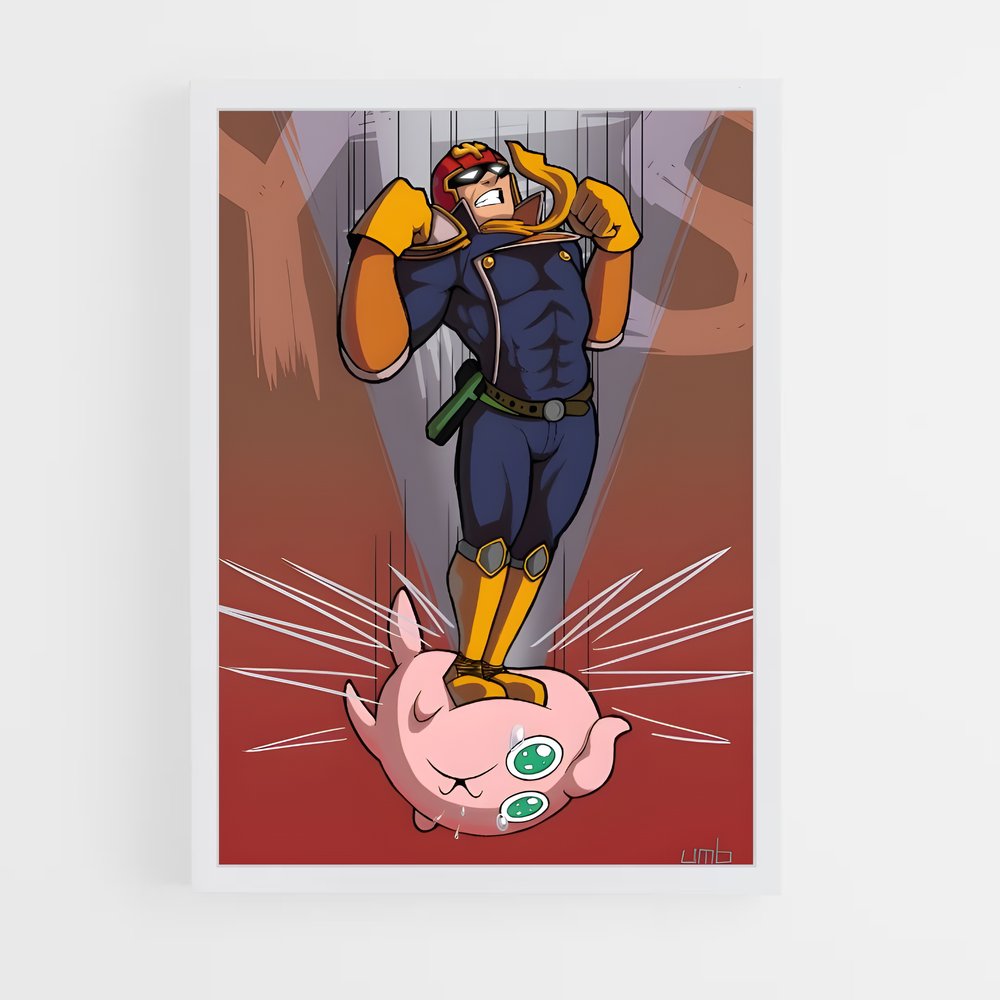 Poster Captain Cat-Falcon – affiche Super Smash Bros (vue 3)